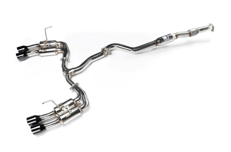 Invidia Gemini Single Layer Quad Black Tip Cat-Back Exhaust for 2022+ Subaru WRX