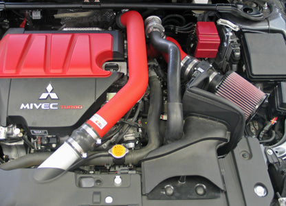 K&N Engineering 69-6546TWR Wrinkle Red Cold Air Intake System for Mitsubishi Lancer (2008-2014)