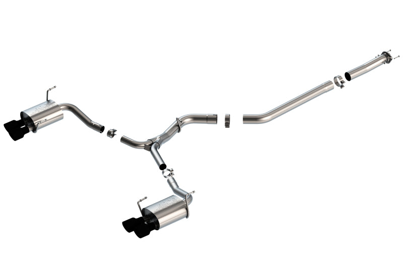 Borla 140595CB S-Type Cat-Back Exhaust System for 2015-2021 Subaru Impreza WRX & STI with 2.0L/2.5L Turbo Engines