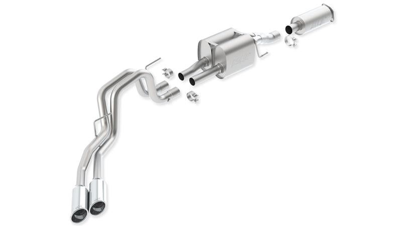 Borla 140404 Touring Cat-Back Exhaust System for 2010-2014 Ford F-150 SVT Raptor 6.2L V8 2/4WD
