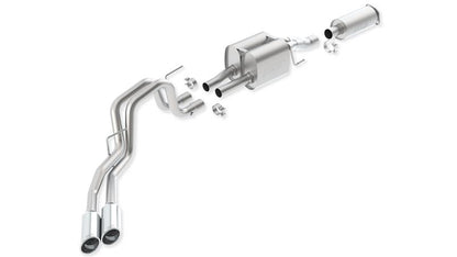 Borla 140404 Touring Cat-Back Exhaust System for 2010-2014 Ford F-150 SVT Raptor 6.2L V8 2/4WD