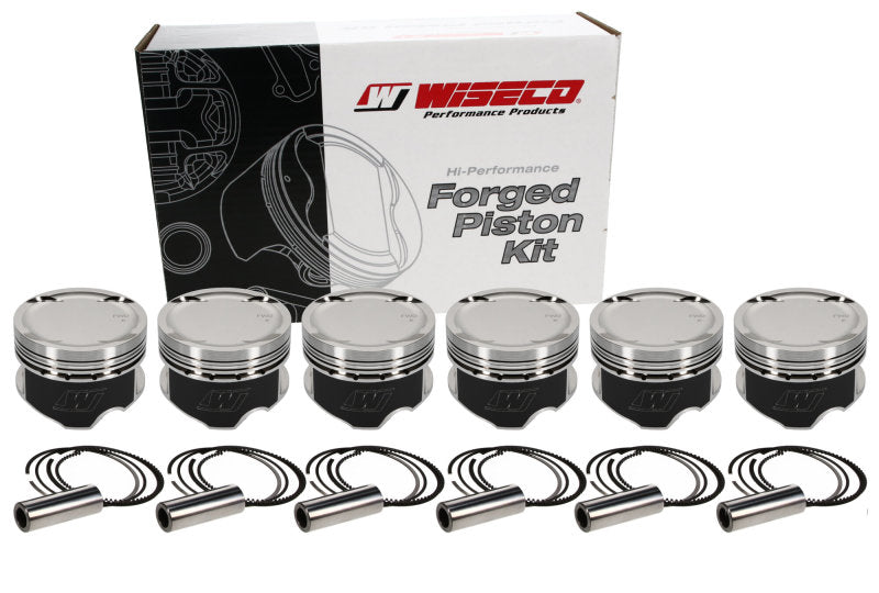Wiseco Nissan VG30DETT Forged Racing Pistons Set – 87 mm Bore, High-Performance Automotive Piston Kit