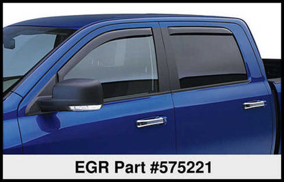 EGR In-Channel Window Visors for Toyota 4Runner 2010-2024 – Dark Smoke Finish, Set of 4 Part 575221