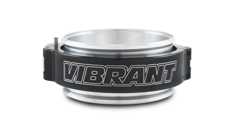 Vibrant 4-inch O.D. Aluminum HD Clamp Assembly with Pinless Locking Mechanism - Anodized Black