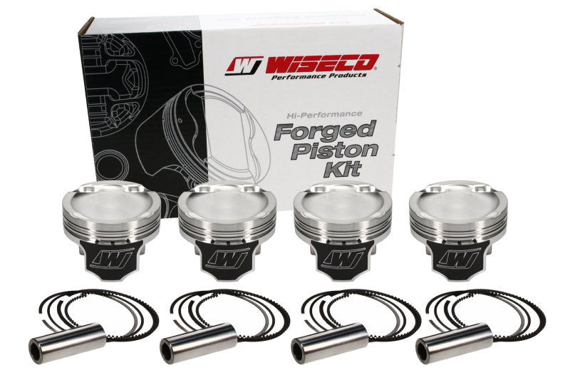 Wiseco Honda K24 87mm Forged Racing Pistons Set with ArmorGlide Coating – Fits 2002-2006 Honda CR-V
