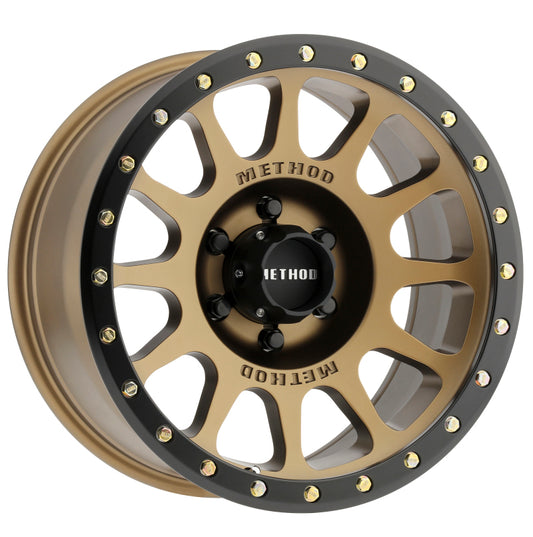 Method MR305 NV 20x10-inch Bronze Street Loc Wheel with -18mm Offset and 6x5.5 Bolt Pattern