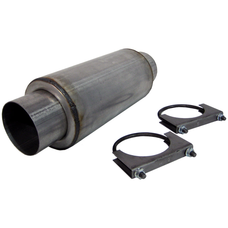 MBRP R2009 Armor Lite Resonator - 4 Inch Inlet/Outlet, 12 Inch Body, 18 Inch Overall, Aluminized Steel Performance Muffler