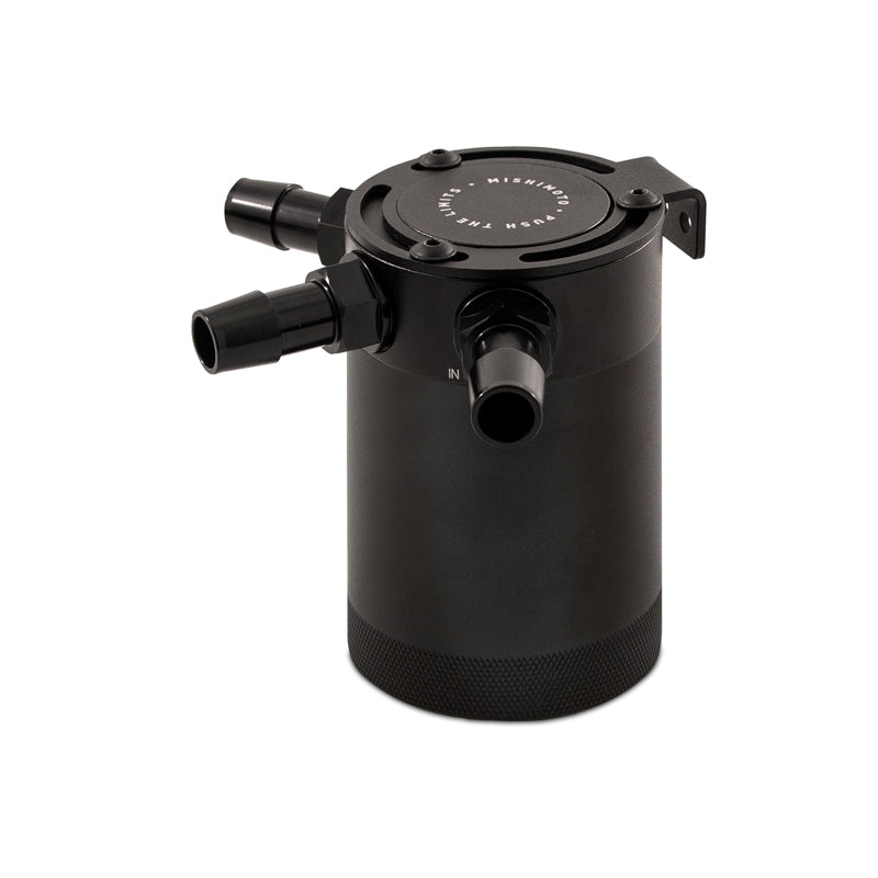 Mishimoto Compact Baffled Oil Catch Can - 3-Port for Improved Engine Performance and Oil Separation