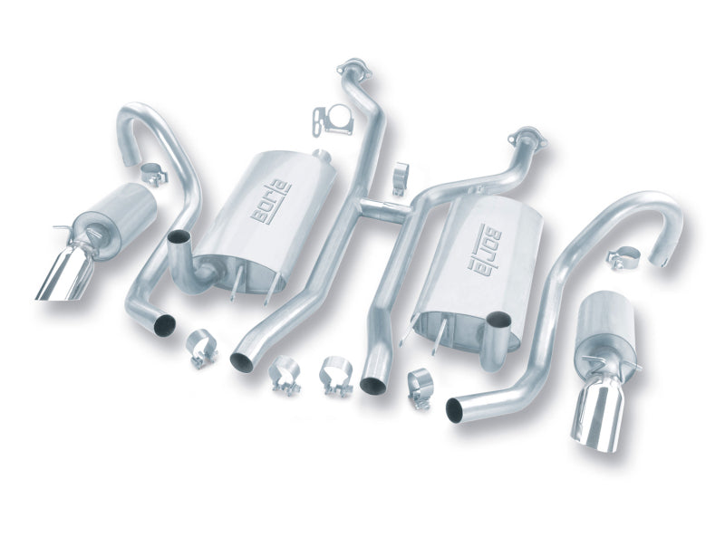Borla 14504 Touring Cat-Back Exhaust System for 1994-1996 Chevrolet Impala SS and Caprice Classic with 5.7L V8