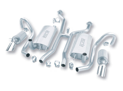 Borla 14504 Touring Cat-Back Exhaust System for 1994-1996 Chevrolet Impala SS and Caprice Classic with 5.7L V8