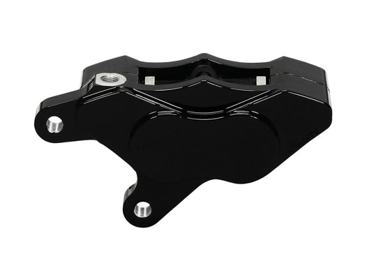 Wilwood GP310 Black Front Motorcycle Brake Caliper for Harley-Davidson 2000-2007 with 1.25-inch Pistons