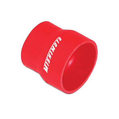 Mishimoto 2.5 to 3.0 Inch Red Silicone Transition Coupler for Automotive Intake and Cooling Systems