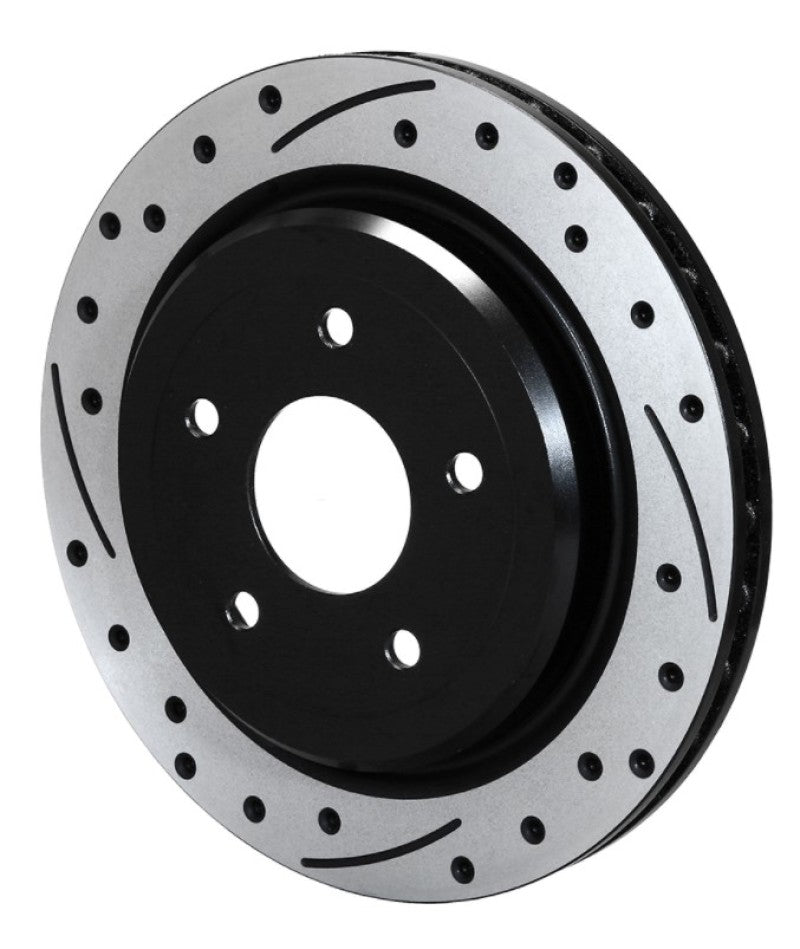 Wilwood Rear SRP Dimpled Rotor for C5/C6 Corvette - Black Finish, 12-Inch Diameter