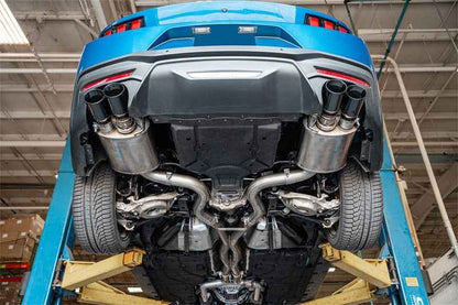 Corsa 2024-2025 Ford Mustang V8 5.0L 3in Axle-Back Exhaust System w/ Twin 4in Black Straight Tips
