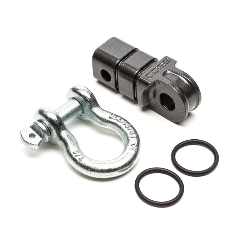 Cobb Tuning 2 Inch Hitch Receiver D-Ring Shackle - Heavy Duty Automotive Recovery Gear