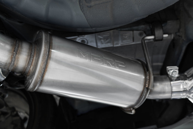 MBRP Armor Pro Series 3-inch Cat-Back Dual Split Rear Exhaust System with Carbon Fiber Tips for Subaru WRX (2022-2024)