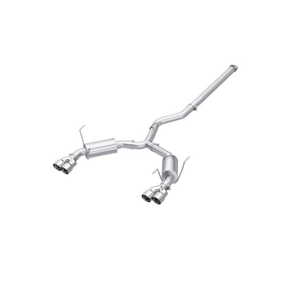 MBRP Armor Pro Series 3-Inch Cat-Back Dual Split Rear Quad Tips Exhaust System for Subaru WRX 2022-2024