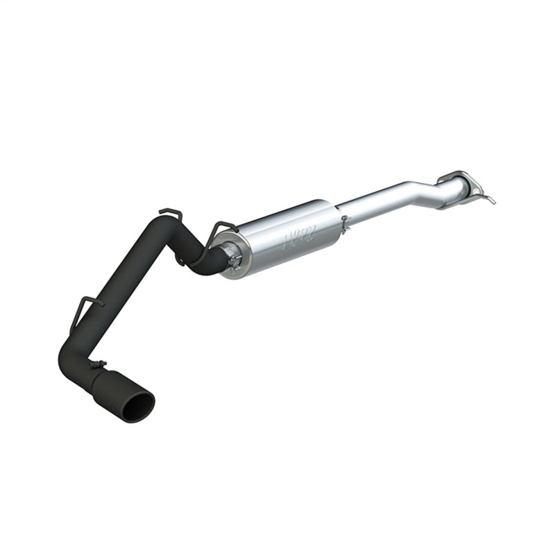 MBRP Armor BLK Series 17+ Chevrolet Colorado and GMC Canyon 3-inch Cat Back Exhaust System with Single Side Exit and 4-inch Black Coated Tip
