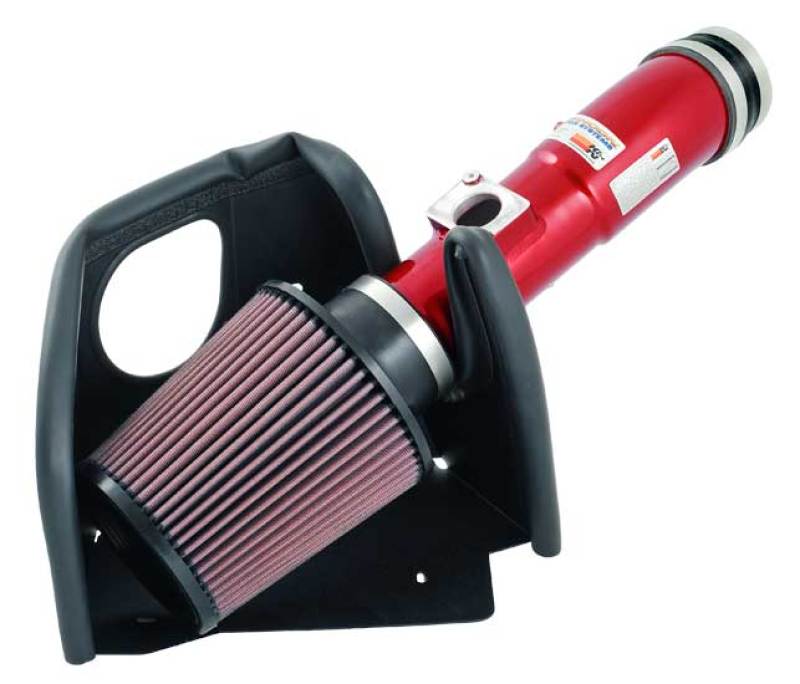 K&N Engineering 69-6502TR Cold Air Intake System for Mitsubishi Eclipse 3.8L V6 - Red Typhoon Short Ram Intake