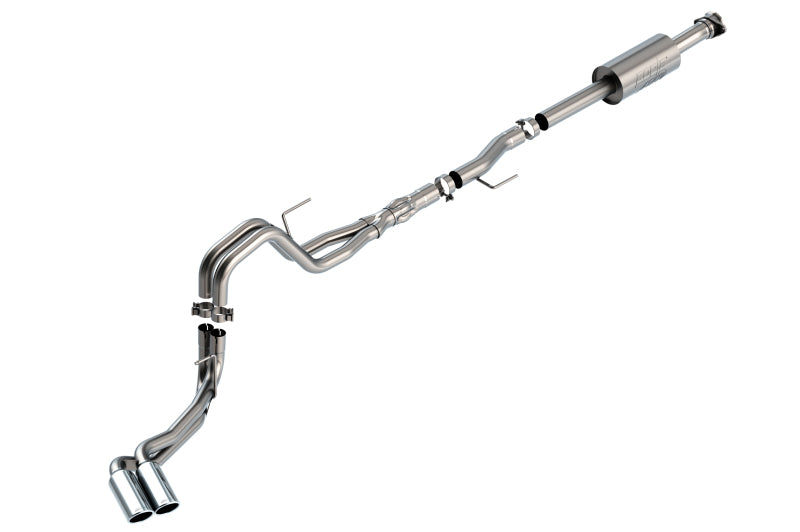 Borla F-150 2021-2025 5.0L V8 ATAK Cat-Back Exhaust System with Dual Chrome Tips