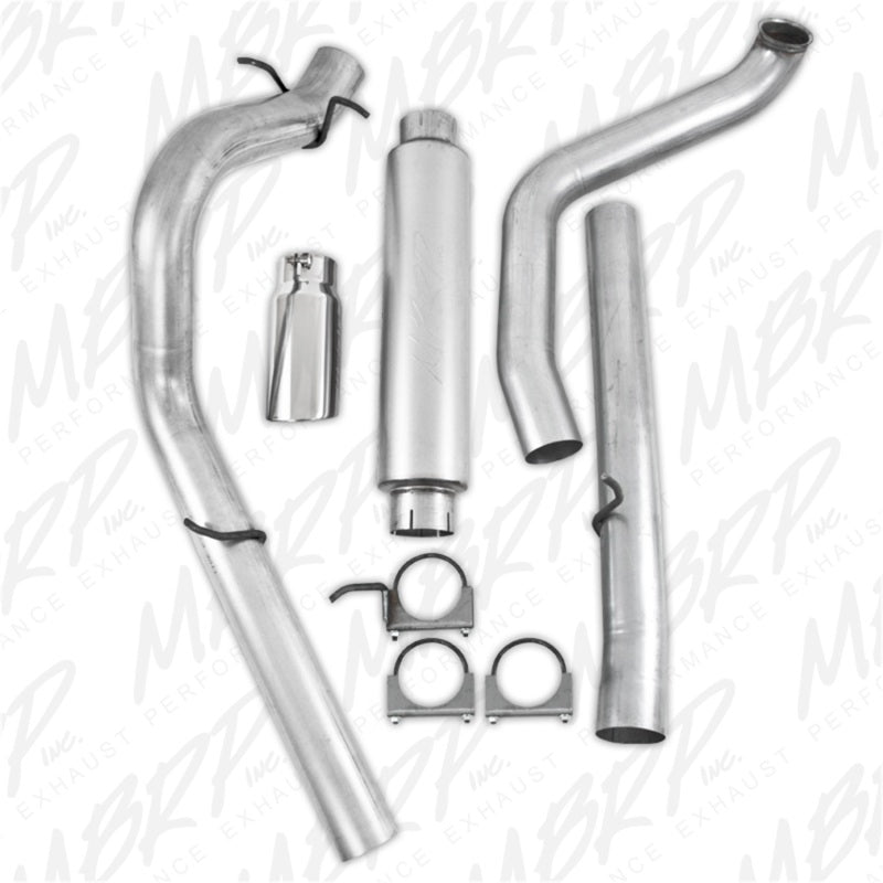 MBRP S6204AL Armor Lite Series Turbo Back Exhaust System for Ford Excursion 7.3L