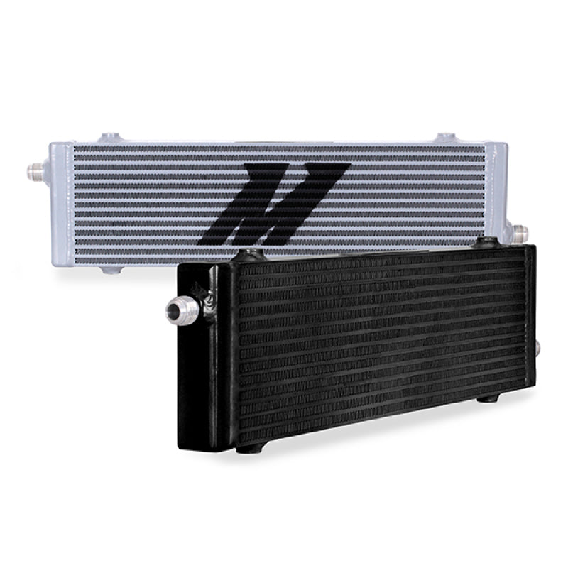 Mishimoto Universal Large Bar and Plate Cross Flow Black Oil Cooler for Ford Mustang 2018-2021