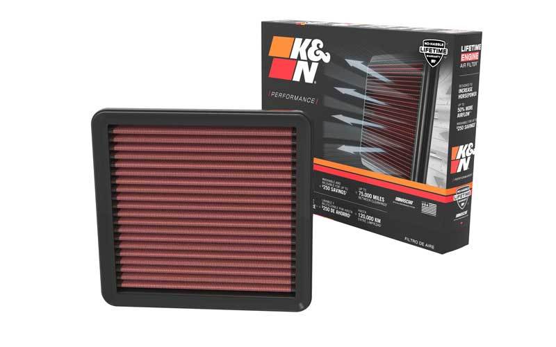 K&N Engineering 33-5118 High-Flow Replacement Air Filter for Hyundai Elantra 2021-2023