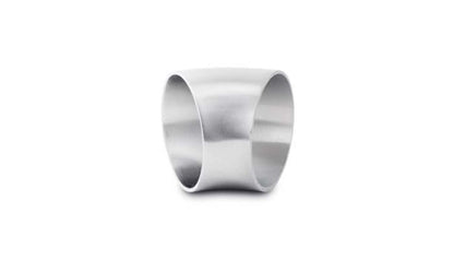 Vibrant 1.88-inch OD 45-Degree Legless Elbow in Brushed 304 Stainless Steel