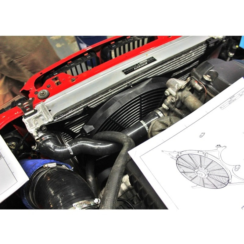 Mishimoto BMW E36 Fan Shroud Kit with 16" High-Flow Electric Fan and Optional Fan Controller