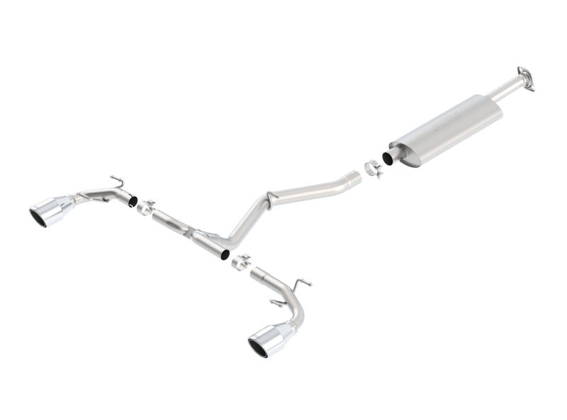 Borla S-Type Cat-Back Exhaust System for 2013-2016 Scion FR-S, 2013-2020 Subaru BRZ, and 2017-2020 Toyota 86 with 2.0L 4-Cylinder Engine