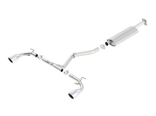 Borla S-Type Cat-Back Exhaust System for 2013-2016 Scion FR-S, 2013-2020 Subaru BRZ, and 2017-2020 Toyota 86 with 2.0L 4-Cylinder Engine
