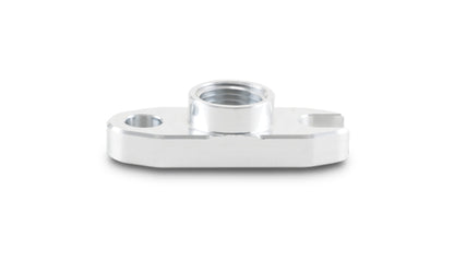 Vibrant Oil Drain Flange for T3/T4/T04 Turbochargers - 0.5 inch Port, 2 inch Bolt Hole Center, Aluminum Construction