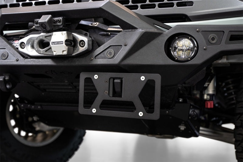 Addictive Desert Designs Clevis Mounted Front License Plate Bracket - Adjustable Off-Road License Plate Mount with Swivel Feature