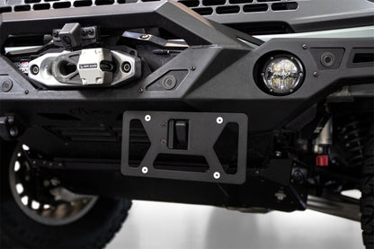 Addictive Desert Designs Clevis Mounted Front License Plate Bracket - Adjustable Off-Road License Plate Mount with Swivel Feature