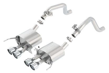 Borla C7 Corvette Axle-Back Exhaust System with 4.25-Inch Polished T-304 Stainless Steel Tips