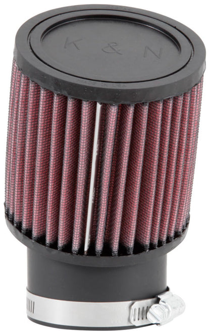 K&N Engineering Universal Rubber Round Straight Air Filter with 20 Degree Angled Flange - 2-7/16 Inch Flange Diameter