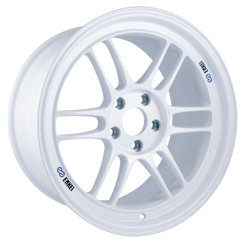 Enkei RPF1 18x9.5 Inch White Wheel with 5x114.3 Bolt Pattern and +38mm Offset (Part #3798956538WP)