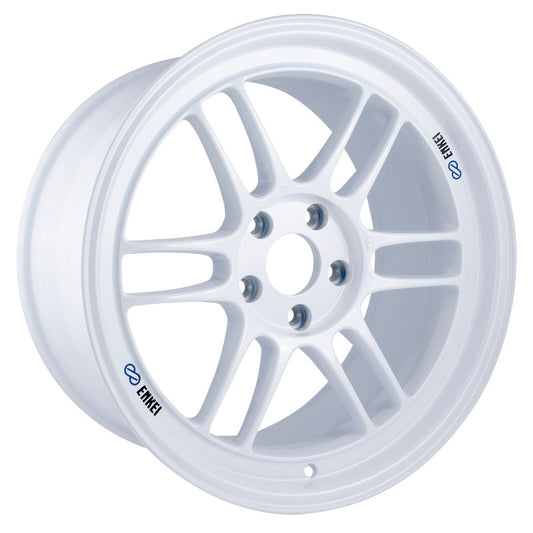 Enkei RPF1 18x9.5 Inch White Wheel with 5x114.3 Bolt Pattern and +38mm Offset (Part #3798956538WP)