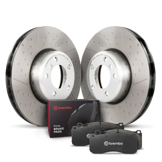 Brembo OE Front Disc Brake Kit for BMW 328i (2012-2015) – Enhanced Performance and Cooling