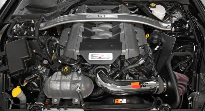 K&N Engineering 69-3535TP Cold Air Intake System for 2015-2017 Ford Mustang GT 5.0L V8