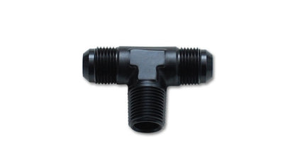 Vibrant -12AN x 3/4 inch NPT Flare to Pipe Tee Adapter Fitting - Aluminum