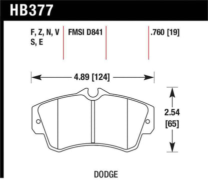 Hawk SRT4 HP+ Street Front Brake Pads