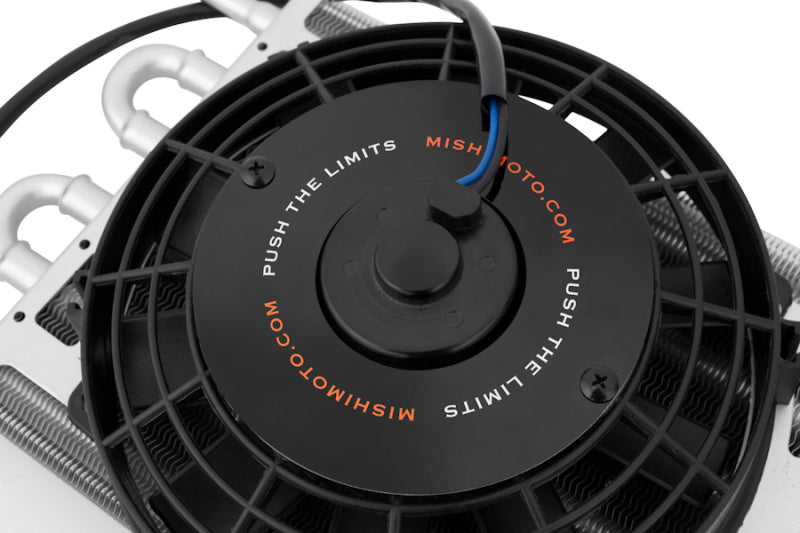 Mishimoto Heavy Duty Transmission Cooler with 8-Inch Electric Fan for Ford Mustang