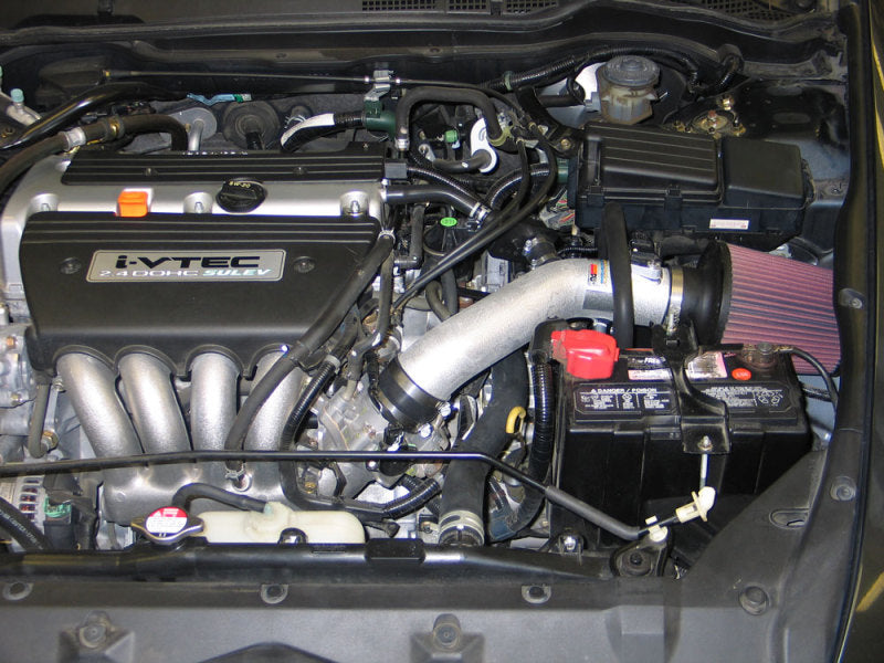K&N Engineering 69-1209TS Silver Typhoon Short Ram Intake for Honda Accord 2004-2007
