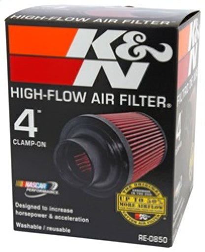 K&N Engineering Universal Air Filter Part RE-0850 – 4 Inch Flange, Reusable Washable Air Intake Filter