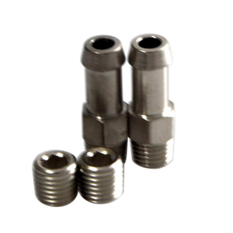 Turbosmart WG38/40/45 1/16NPT Hose Barb Fittings - Compatible with UltraGate, CompGate, HyperGate External Wastegates