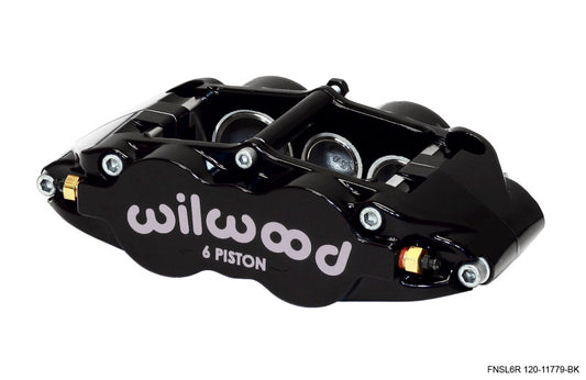 Wilwood Forged Narrow Superlite 6R-LH Caliper Part #120-11779-BK with 1.62/1.12/1.12-inch Pistons and 1.25-inch Disc