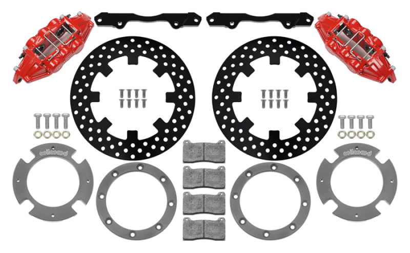 Wilwood 17-21 Can-Am X3RS Rear Brake Kit with 6-Piston Calipers and 11.25 Inch Drilled Rotors