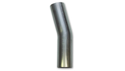 Vibrant 3.5 inch OD T304 Stainless Steel 15 Degree Mandrel Bend with 5 inch Leg Length