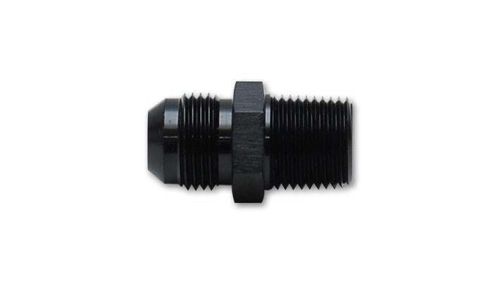 Vibrant -6AN to 3/8 Inch NPT Straight Adapter Fitting - Aluminum